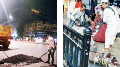 Free area of hawkers, repair potholes: Mumbai traffic police to BMC