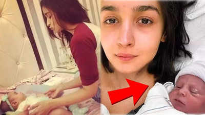 Photoshopped pictures of Ranbir Kapoor & Alia Bhatt’s baby girl surface on the internet, netizen thinks she looks like Kareena Kapoor