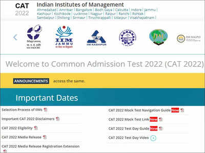 CAT Mock Test 2022: IIM Bangalore activates mock test link on iimcat.ac.in