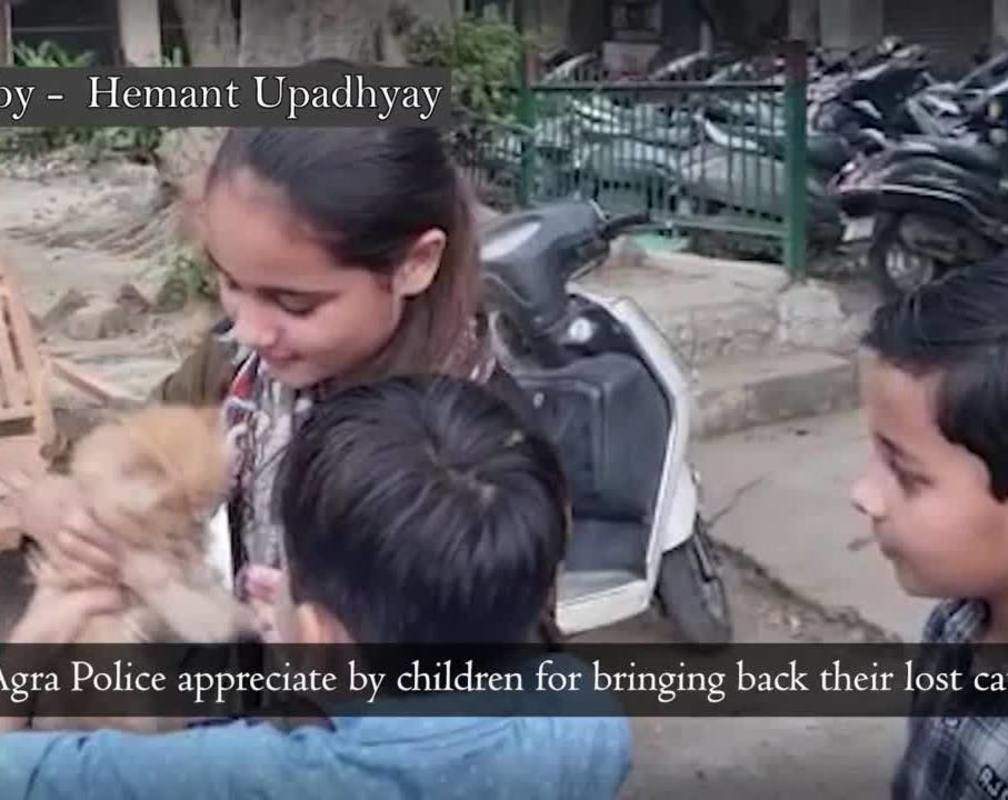 
Cops find a lost Australian cat of children in Agra
