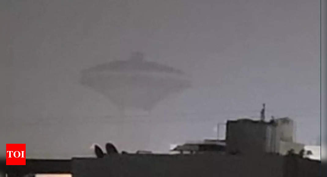 Is it UFO, is it spaceship, is it alien; no it's water tank covered in