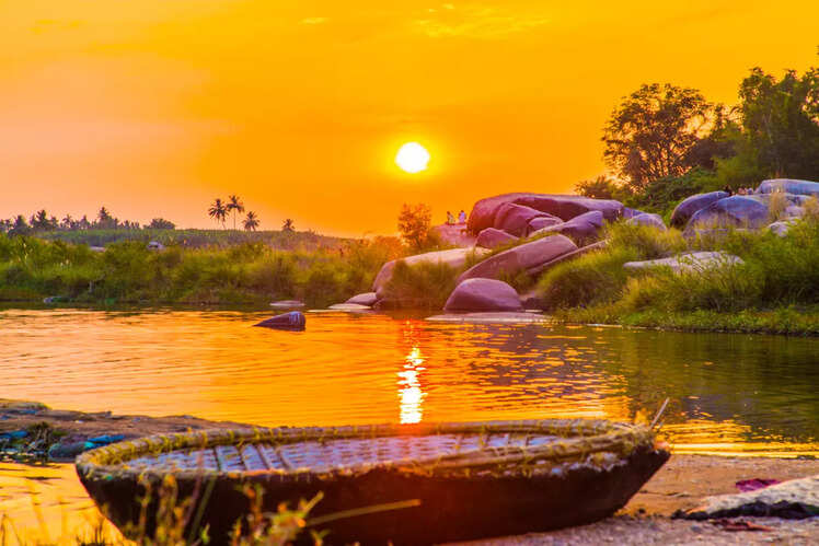 River Tungabhadra at sunrise