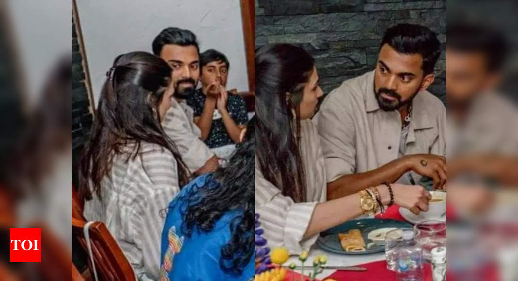 KL Rahul can’t take his eyes off girlfriend Athiya Shetty as they dine with Team India – Pics Inside – Times of India