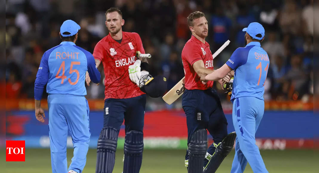 T20 World Cup: England crush India by 10 wickets, set up final against Pakistan | Cricket News - Times of India