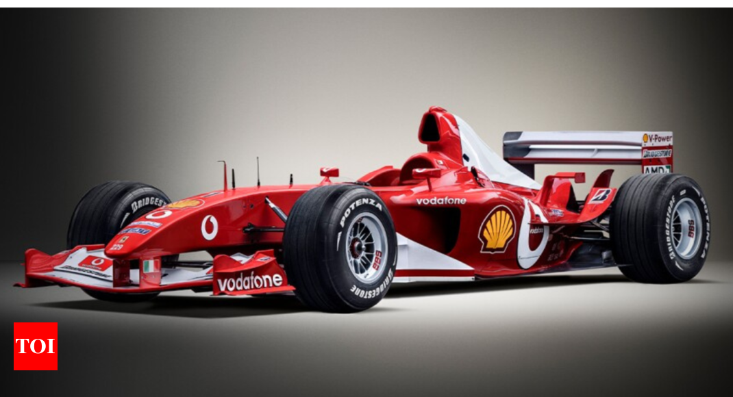 F1 legend Michael Schumacher's 2003 Championship-winning Ferrari