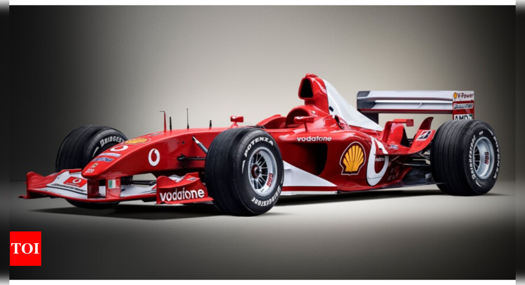 F1 legend Michael Schumacher's 2003 Championship-winning Ferrari