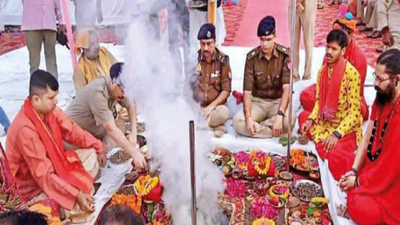 Allahabad: Bhoomi pujan for reserve police line held