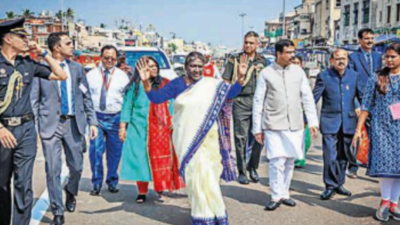 President Droupadi Murmu treks 2km to Puri shrine as common citizen, wins hearts