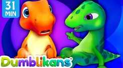 English Nursery Rhymes: Kids Video Song in English 'Get Up Little Dinosaur - Feelings'