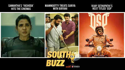 South Buzz: Samantha’s ‘Yashoda’ hits the big screens; Mammootty treats Suriya with biryani on the sets of ‘Kaathal - The Core’; Dharma Keerthiraj to play a RAW agent in ‘Ronnie – The Hunter’; Vijay Sethupathi’s next titled ‘DSP’