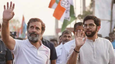 ditya Thackeray Takes Part In Bharat Jodo Yatra Marches Along With Rahul In Maharashtra S Hingoli India News Times Of India