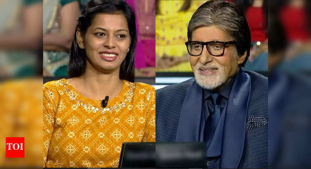 Kaun Banega Crorepati 14 Amitabh Bachchan made this contestant mouth