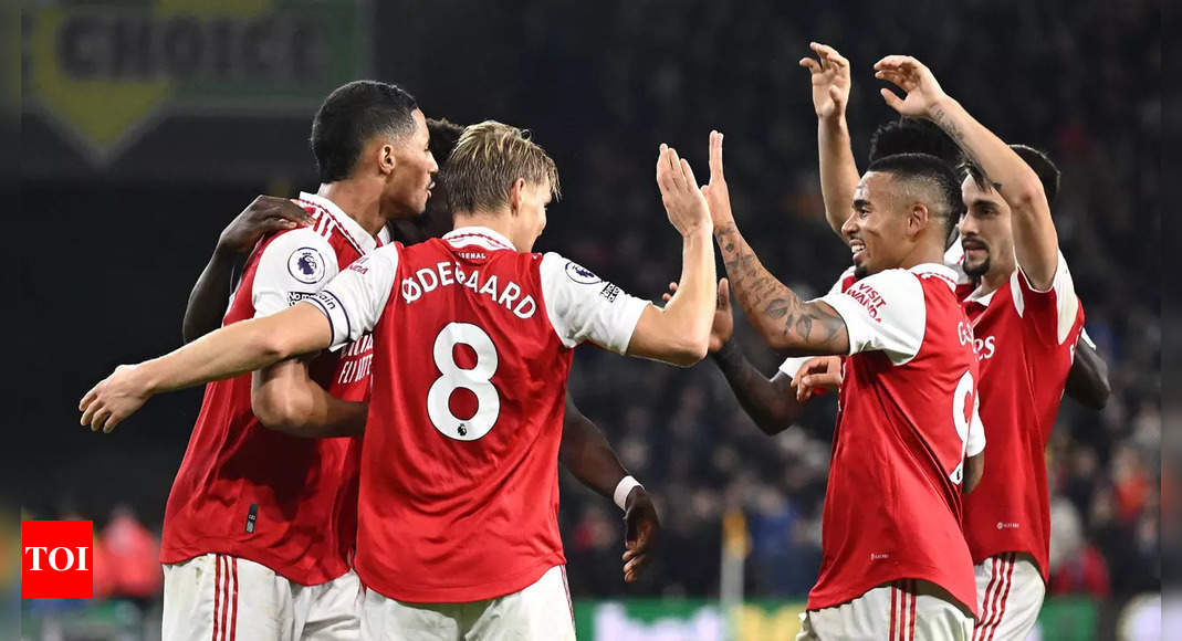 Arsenal beat Wolverhampton to move five points clear at the top, Newcastle down Chelsea | Football News – Times of India