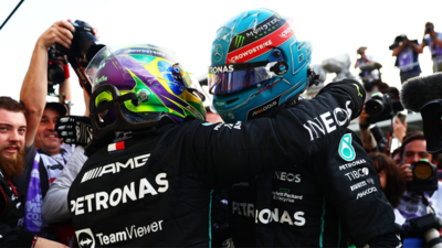 F1 2022: George Russell takes pole at Brazil GP with Sprint victory as Mercedes starts 1-2