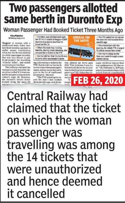 Pay Rs35k compensation to Duronto passenger: Consumer Commission to CRly