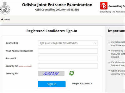 OJEE NEET-UG 2022 Round 2 Counselling Merit list today on ojee.nic.in