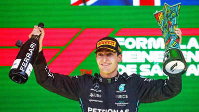 Brazilian GP: George Russell wins first grand prix, Lewis Hamilton second