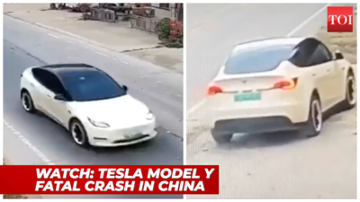 Viral video: Tesla Model Y goes out of control in China and kills two