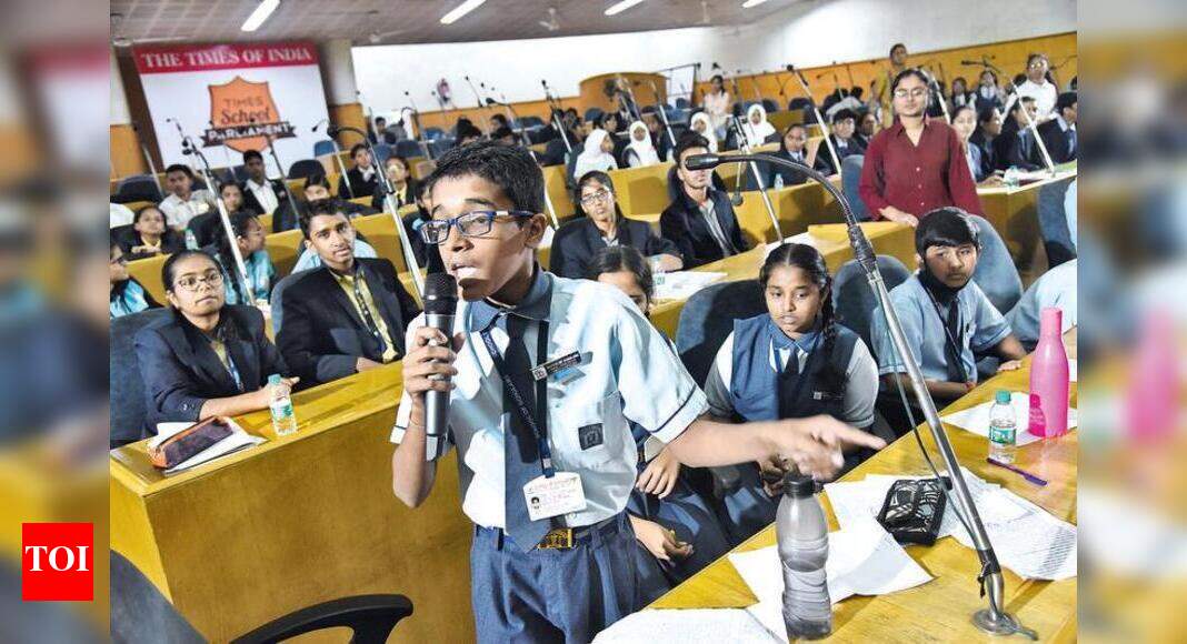 Teachers impressed with impromptu speehes at Times School Parliament