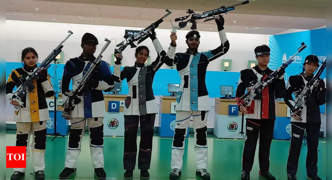 India dominate air rifle blended staff occasions at fifteenth Asian Airgun Championship | Extra sports activities Information – Occasions of India