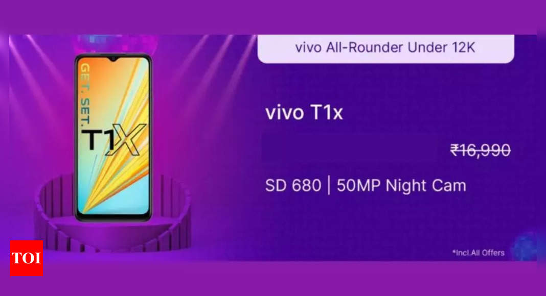 Flipkart Mobiles Bonanza deals: Vivo T1X available at a discount – Times of India