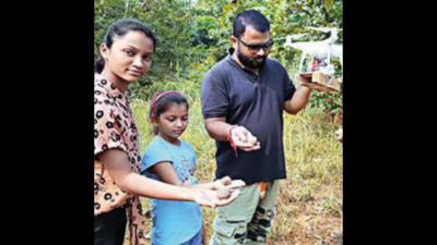 Drones drop seed balls for a greener Balangir forest