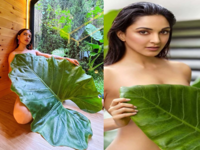 Pandya Store fame Simran Budharup's latest picture will remind you of Kiara Advani's calendar shoot holding a leaf