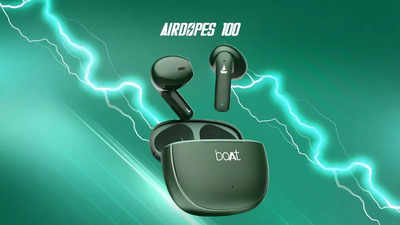 Boat Airdopes 100 TWS earbuds with ENx Technology enabled quad mics  launched at Rs 1,299 - Times of India
