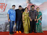 Kajol stuns in a red saree at the trailer launch of Salaam Venky