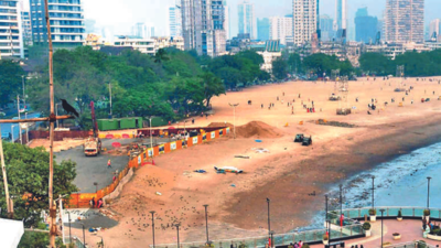 Mumbai: BMC shuts down part of Girgaum beach for coastal road construction