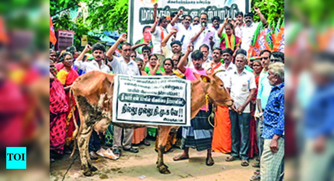 Bjp: Bjp Protests Hike In Milk, Power Charges | Madurai News - Times of ...
