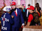 Former U.S. President Donald Trump makes an announcement at his Mar-a-Lago estate in Palm Beach