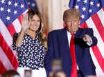 Former U.S. President Donald Trump makes an announcement at his Mar-a-Lago estate in Palm Beach