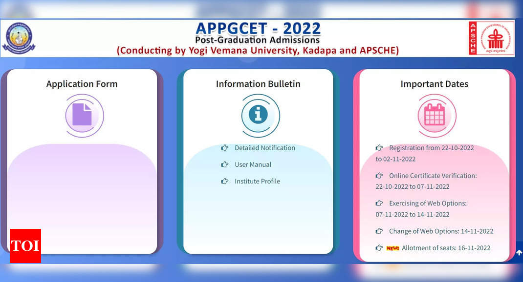 AP PGCET Seat Allotment Result 2022 Released At Pgcet-sche.aptonline.in ...