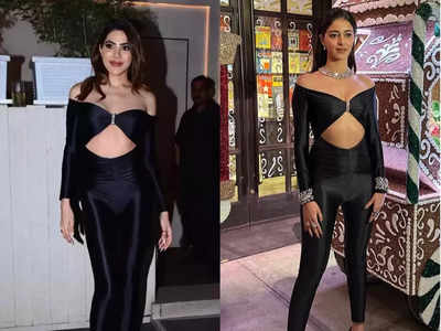 Fashion Face Off: Nikki Tamboli or Ananya Panday, who wore this black  catsuit better? - Times of India