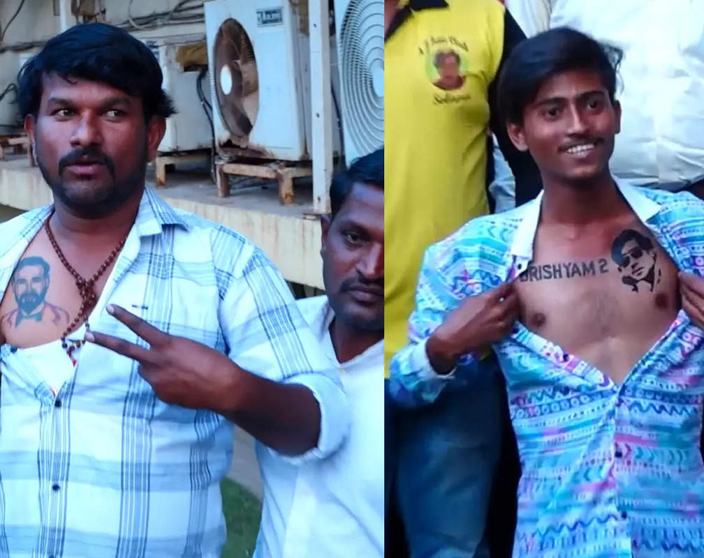 
Ajay Devgn's fans get the actor's face tattooed on their body
