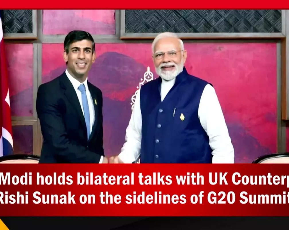 
PM Modi holds bilateral talks with UK Counterpart Rishi Sunak on the sidelines of G20 Summit
