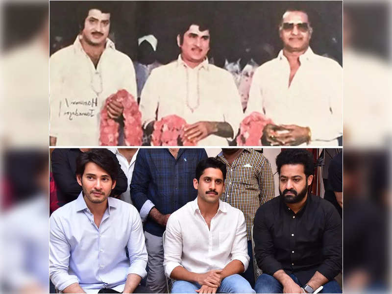 Jr.NTR, Naga Chaitanya, and Mahesh Babu clicked in one frame; the trio to continue their grandfather's legacy in Tollywood