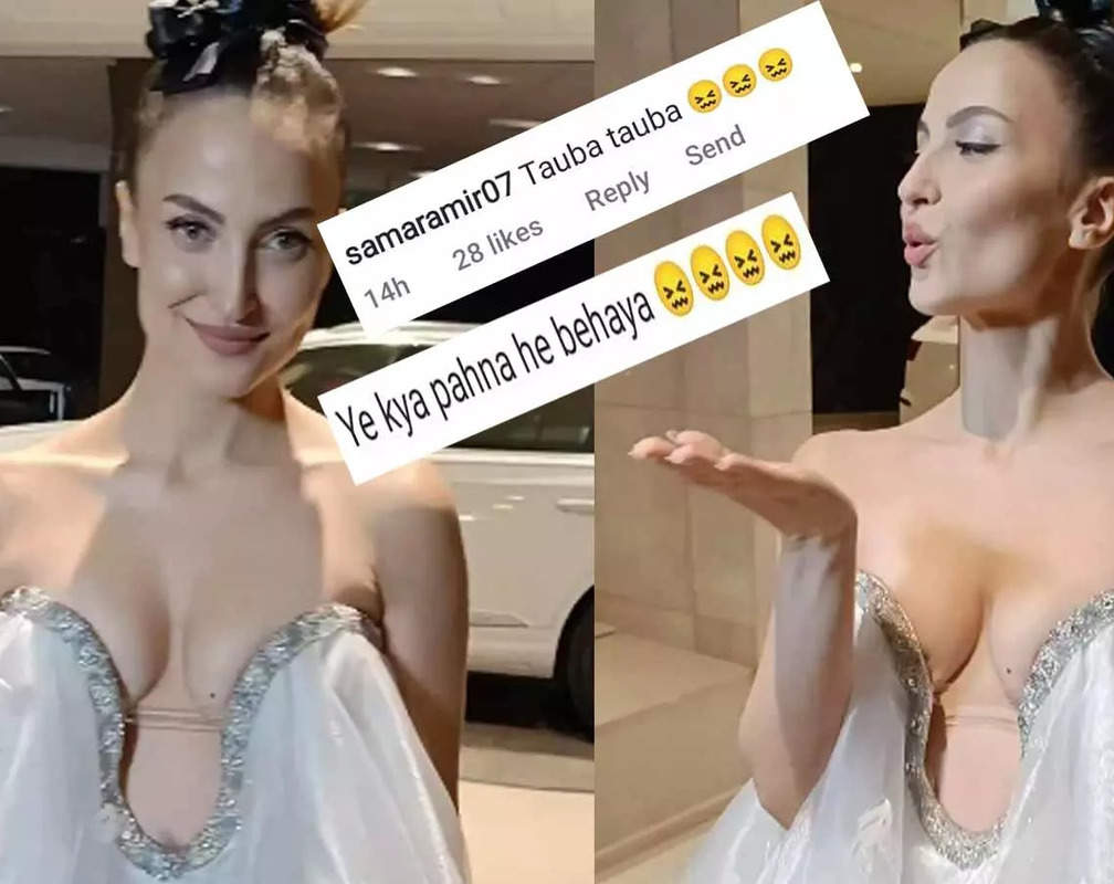 
Elli AvrRam narrowly escapes an 'oops moment', gets brutally trolled for her bold and revealing outfit
