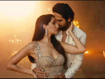 Ayushmann Khurrana matches steps with Nora Fatehi in 'Jedha Nasha' from 'An Action Hero' - Watch