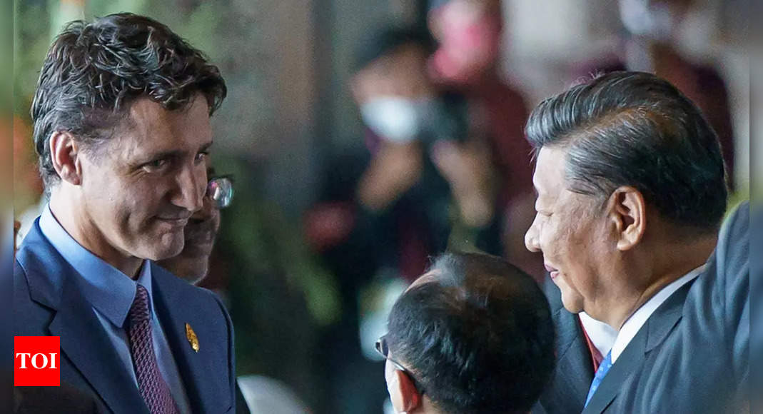 Chinese president confronts Canadian PM Trudeau at G20 – Times of India