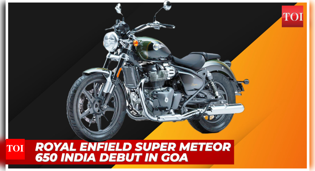 Rider Mania Goa: RE Super Meteor 650 to make India debut today - Times ...