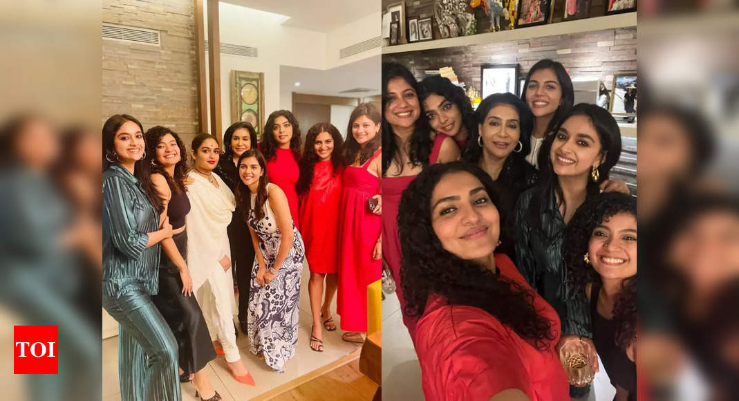 Girls Night done right! Keerthy Suresh, Kalyani Priyadarshan, Parvathy ...