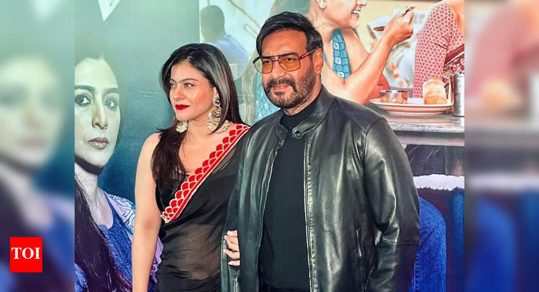 Ajay Devgn and Kajol make a gorgeous couple in black at the screening of ‘Drishyam 2’, fans say they’re ‘made for each other’ | Hindi Movie News
