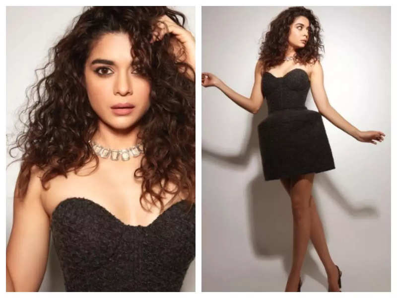 Mithila Palkar oozes oomph in an off-shoulder black dress; Take a look!