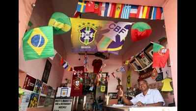 With flags & posters and football on menu card, Goa gets ready for World Cup kick-off