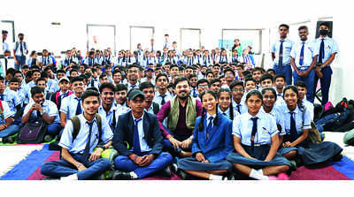 Lessons of life & success from filmstar to students at TOI event