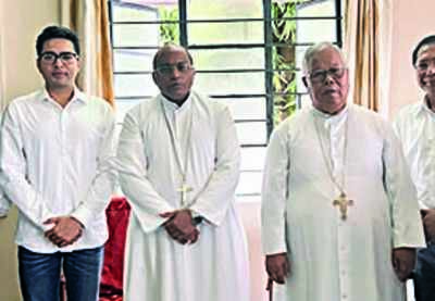 Abhishek Banerjee meets church leaders in Meghalaya