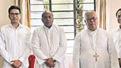 Abhishek Banerjee meets church leaders in Meghalaya