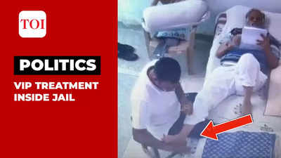 CCTV: Jailed AAP minister Satyendar Jain receives massage inside Tihar Jail, video goes viral